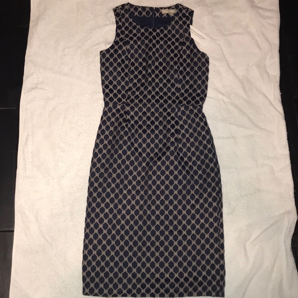 Banana Republic Pentagon Print Pencil Dress
